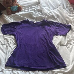 Source Unknown Deep Purple Cotton Tee